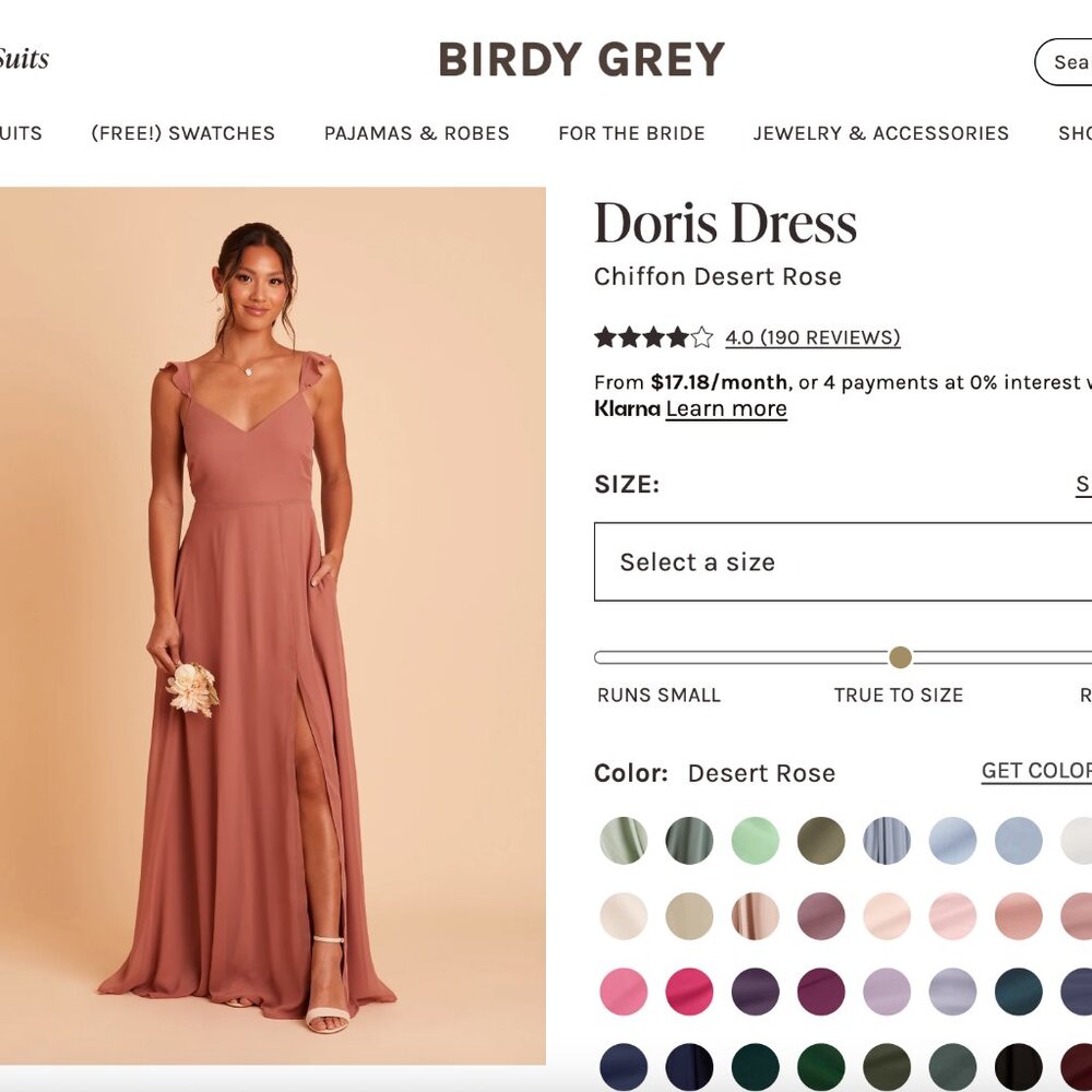 Birdy Grey Doris Chiffon Dress - Desert Rose